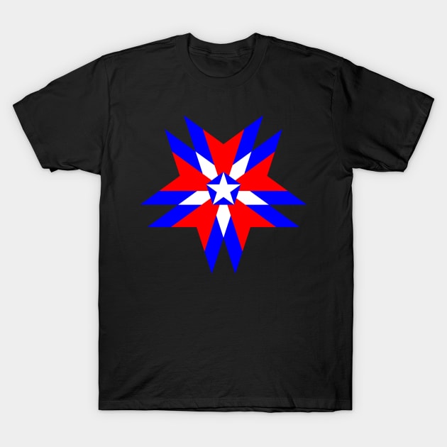 STAR CREST USA T-Shirt by KaymaXX